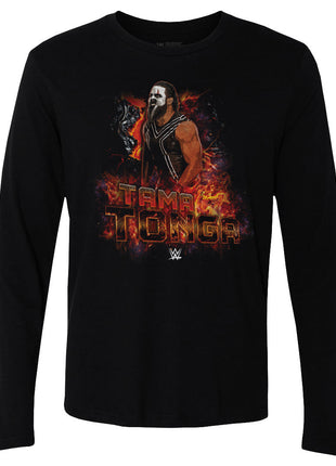 Tama Tonga WWE Flames Men's WWE Long Sleeve T-Shirt