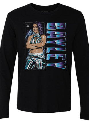 Bayley WWE Vertical Name Men's WWE Long Sleeve T-Shirt