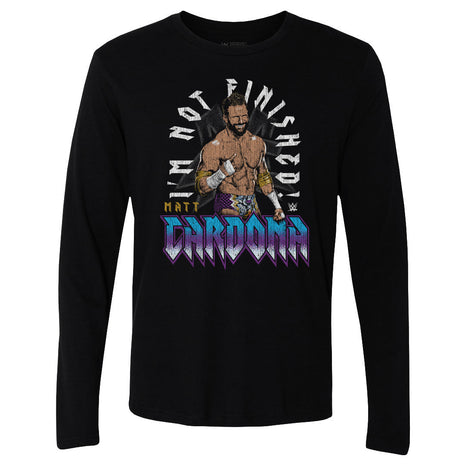 Matt Cardona WWE I'm Not Finished Men's WWE Long Sleeve T-Shirt