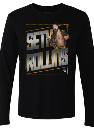 Seth Rollins Gold WWE Men's Long Sleeve T-Shirt