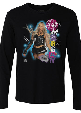 Liv Morgan WWE Cutout Name Men's WWE Long Sleeve T-Shirt