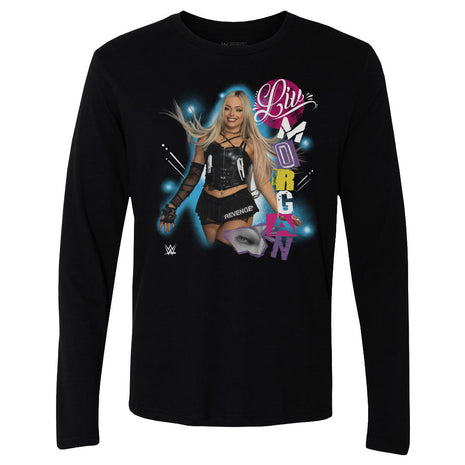 Liv Morgan WWE Cutout Name Men's WWE Long Sleeve T-Shirt