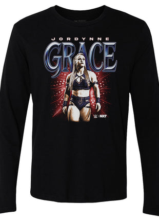 Jordynne Grace Bitmap Men's WWE Long Sleeve T-Shirt