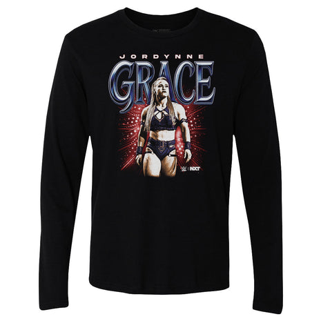 Jordynne Grace Bitmap Men's WWE Long Sleeve T-Shirt