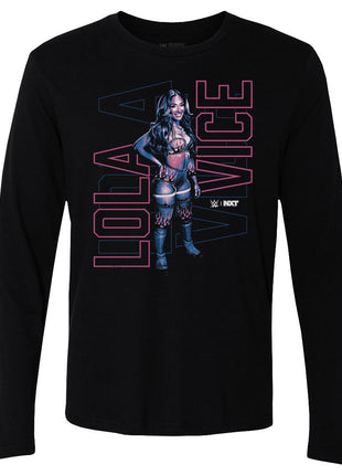 Lola Vice Vertical Outline WWE Men's Long Sleeve T-Shirt
