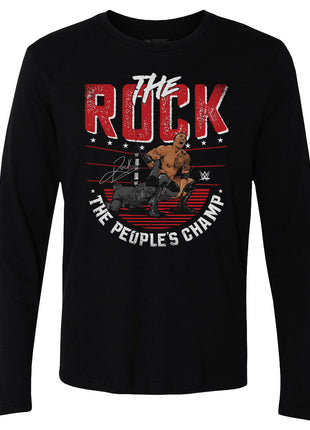 The Rock Sharpshooter WWE Men's Long Sleeve T-Shirt