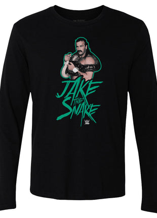 Jake The Snake Name Pose Men's WWE Long Sleeve T-Shirt