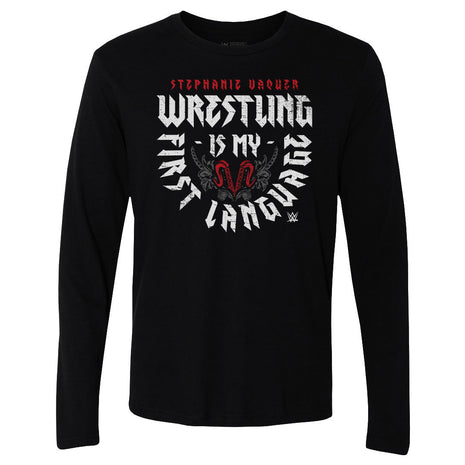 Stephanie Vaquer First Language Men's WWE Long Sleeve T-Shirt
