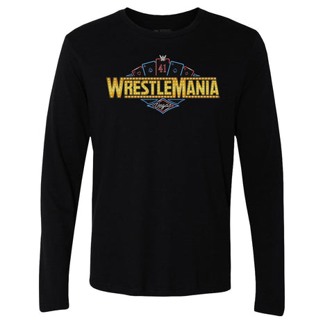 Wrestlemania 41 Las Vegas Logo WWE Men's Long Sleeve T-Shirt