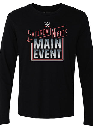 WWE Saturday Night's Main Event 2024 Logo Men's WWE Long Sleeve T-Shirt