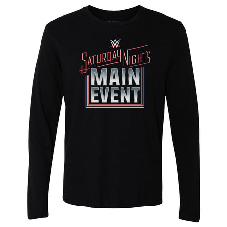 WWE Saturday Night's Main Event 2024 Logo Men's WWE Long Sleeve T-Shirt