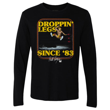 Camiseta de manga larga para hombre de la WWE: Hulk Hogan "Bajando las piernas desde el 83"