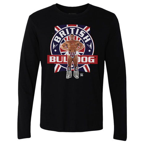British Bulldog Flag Pose Men's WWE Long Sleeve T-Shirt