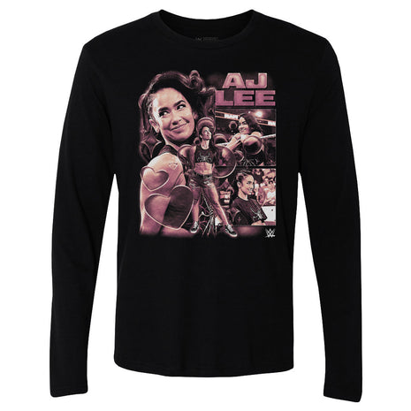 AJ Lee Vintage Men's WWE Long Sleeve T-Shirt