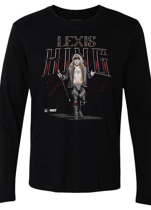 Lexis King Superstar Name Men's WWE Long Sleeve T-Shirt