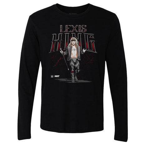 Lexis King Superstar Name Men's WWE Long Sleeve T-Shirt