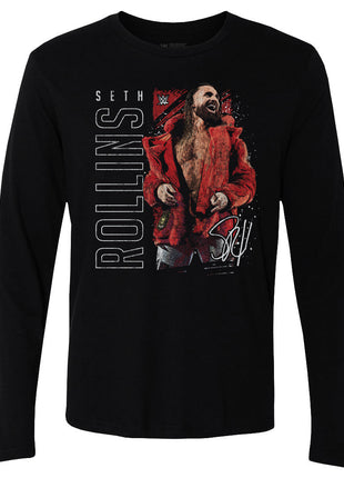 Seth Rollins Gritty Men's WWE Long Sleeve T-Shirt