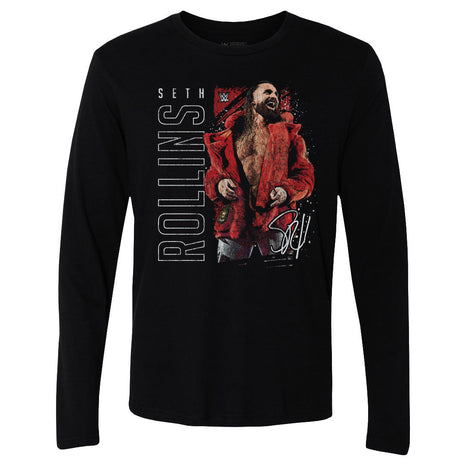 Seth Rollins Gritty Men's WWE Long Sleeve T-Shirt