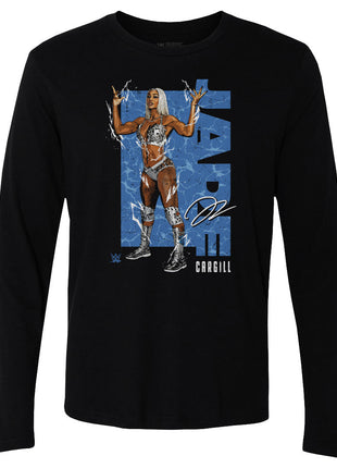 Jade Cargill Electric Pose WWE Men's Long Sleeve T-Shirt