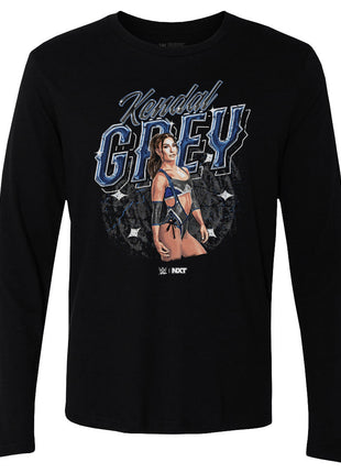 Kendal Grey Superstar Name Men's WWE Long Sleeve T-Shirt