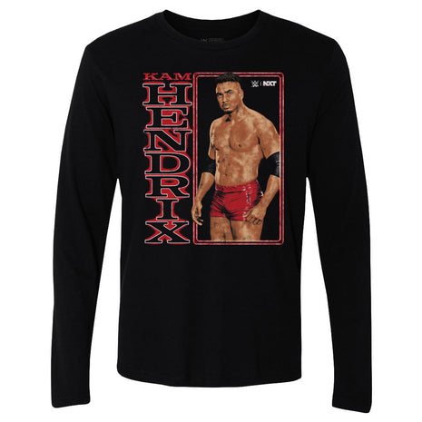 Kam Hendrix WWE Vertical Name Men's WWE Long Sleeve T-Shirt