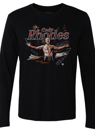Cody Rhodes Grunge Men's WWE Long Sleeve T-Shirt