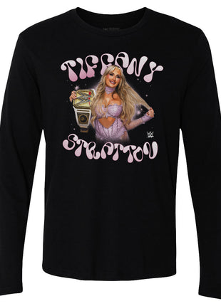 Tiffany Stratton Pink Men's WWE Long Sleeve T-Shirt