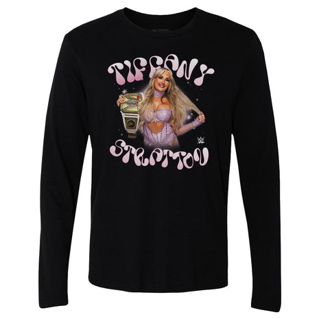 Tiffany Stratton Pink Men's WWE Long Sleeve T-Shirt
