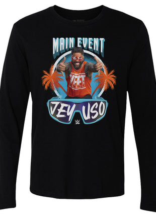 Jey Uso Main Event Palms Men's WWE Long Sleeve T-Shirt