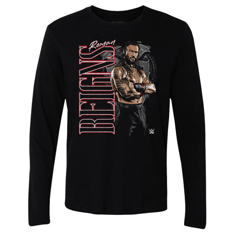 Roman Reigns WWE Vertical Name Men's WWE Long Sleeve T-Shirt