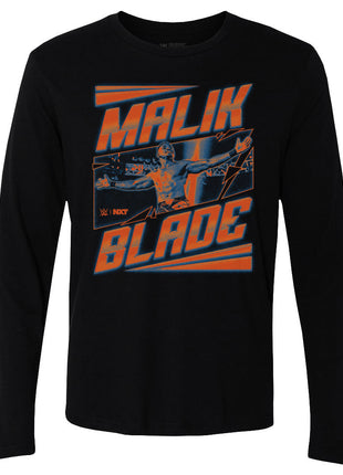 Malik Blade WWE Pose Men's WWE Long Sleeve T-Shirt