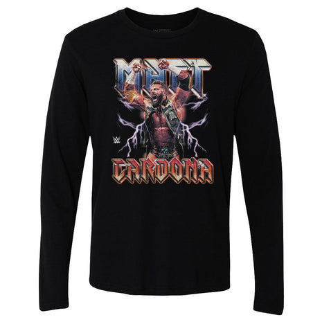 Matt Cardona WWE Lightning Men's WWE Long Sleeve T-Shirt