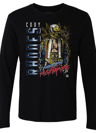Cody Rhodes Skull Mask Men's WWE Long Sleeve T-Shirt