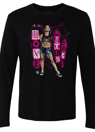 AJ Lee Love Bites Back Men's WWE Long Sleeve T-Shirt