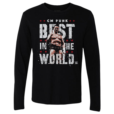 CM Punk Best In The World Vector Men's WWE Long Sleeve T-Shirt