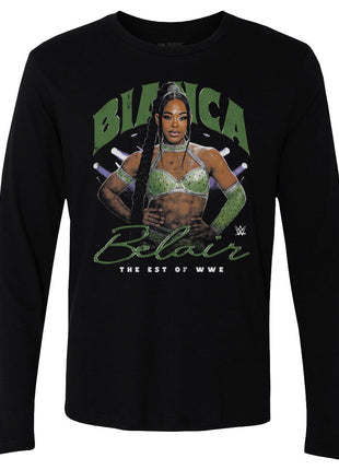Bianca Belair Grunge Men's WWE Long Sleeve T-Shirt