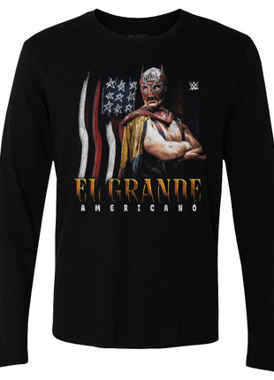 El Grande Americano WWE Flag Grunge Men's WWE Long Sleeve T-Shirt