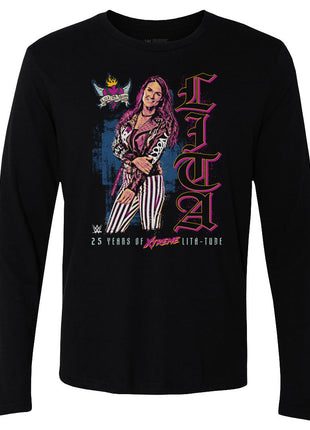 Lita 25th Anniversary Vertical WWE Men's Long Sleeve T-Shirt