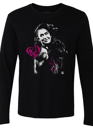 AJ Lee Silhouette Men's WWE Long Sleeve T-Shirt