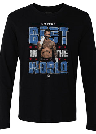 CM Punk Gritty WWE Men's Long Sleeve T-Shirt