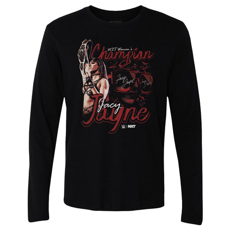 Jacy Jayne WWE NXT Women's Champion Grunge Men's WWE Long Sleeve T-Shirt