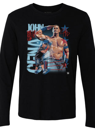 John Cena Never Give Up Salute Men's WWE Long Sleeve T-Shirt