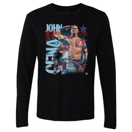 John Cena Never Give Up Salute Men's WWE Long Sleeve T-Shirt