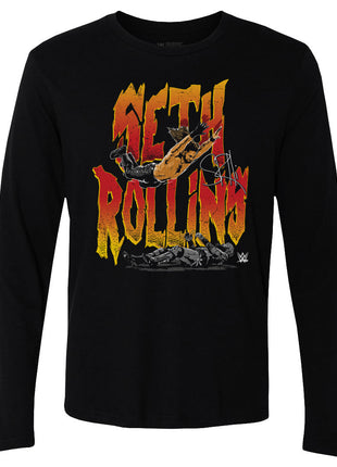 Seth Rollins Splash WWE Men's Long Sleeve T-Shirt