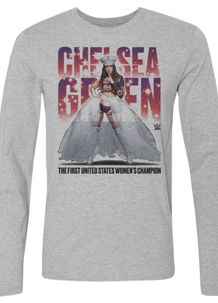 Chelsea Green Stars Men's WWE Long Sleeve T-Shirt