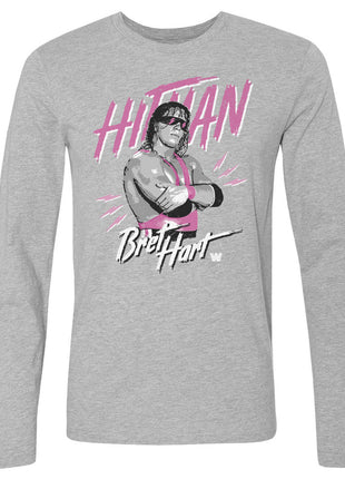 Bret Hart Hitman Pose WWE Men's Long Sleeve T-Shirt