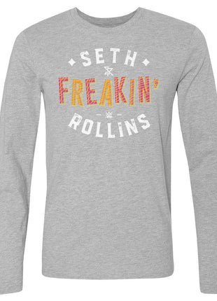 Seth Rollins Seth Freakin Rollins Text WWE Men's Long Sleeve T-Shirt