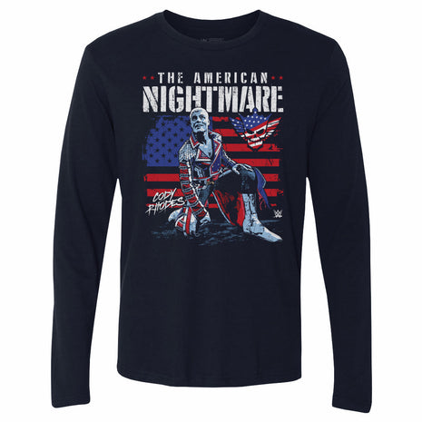 Cody Rhodes American Flag WWE Men's Long Sleeve T-Shirt