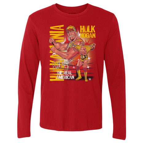 Hulk Hogan The Real American Men's WWE Long Sleeve T-Shirt