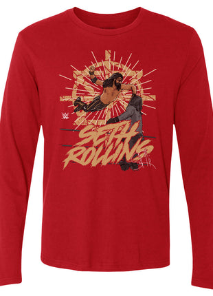 Seth Rollins Flying WWE Men's Long Sleeve T-Shirt